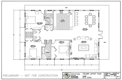 residential metal buildings floor plans